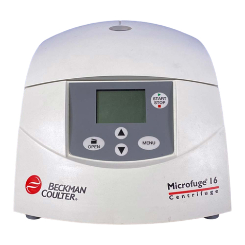 Beckman Coulter Microfuge 16 User manual