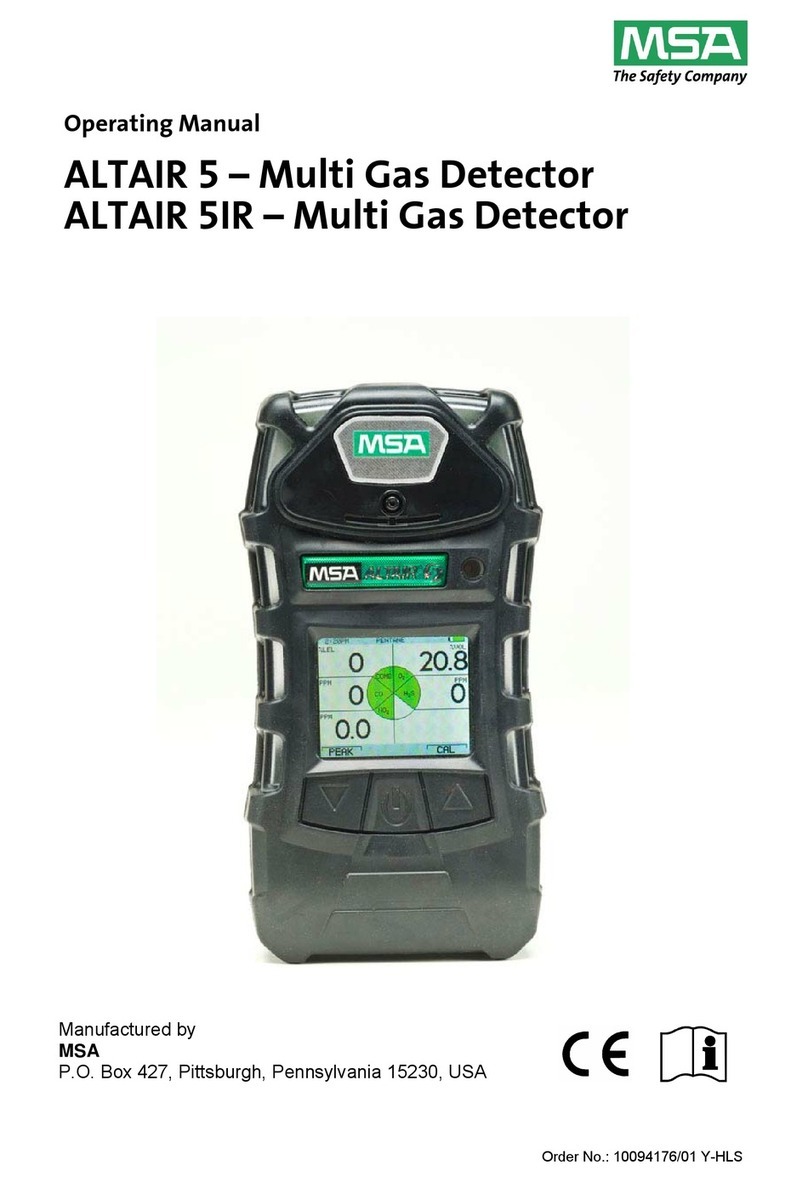 MSA altair 5 operating manual