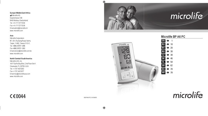 Microlife BP A6 PC User manual