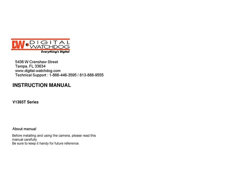 DW V1365T Series instruction manual