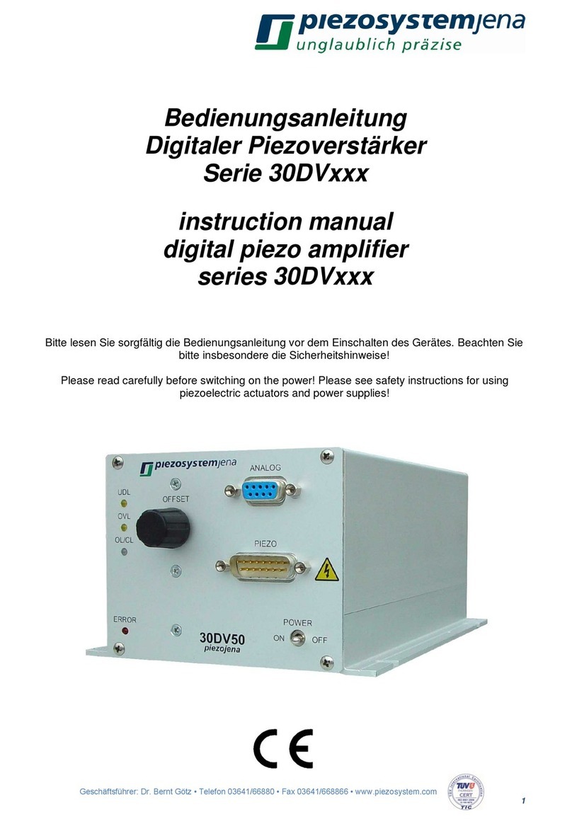 piezosystemjena series 30DV User manual piezosystemjena series 30DV User manual
