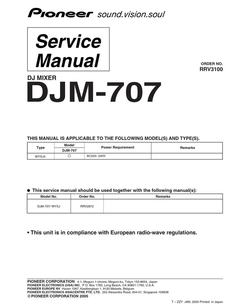 Pioneer DJM-707 User manual