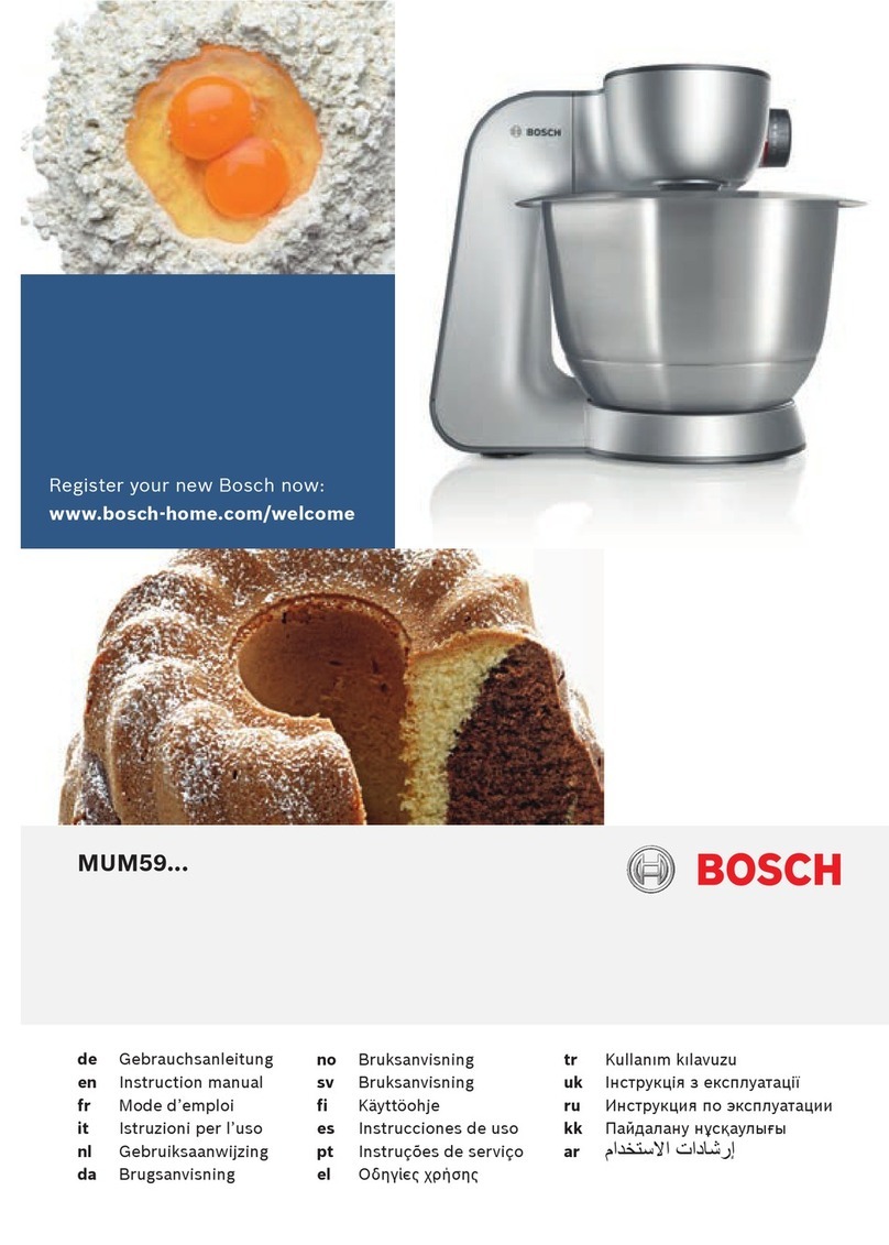 Bosch MUM59 Series User manual