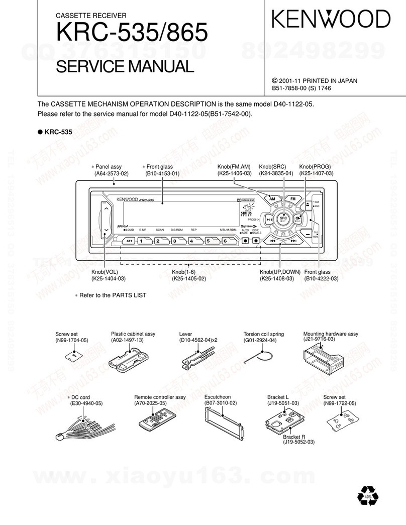 Kenwood KRC-535 Service manual