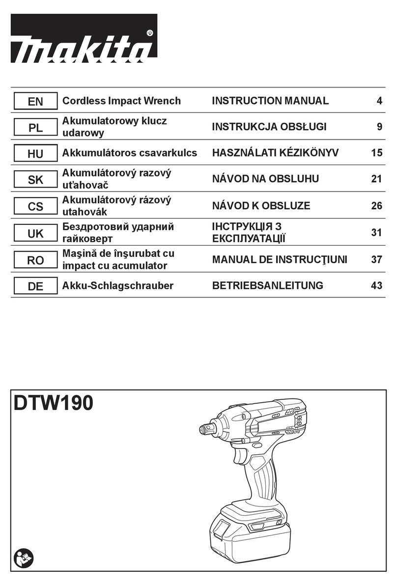 Makita DTW190 instruction manual