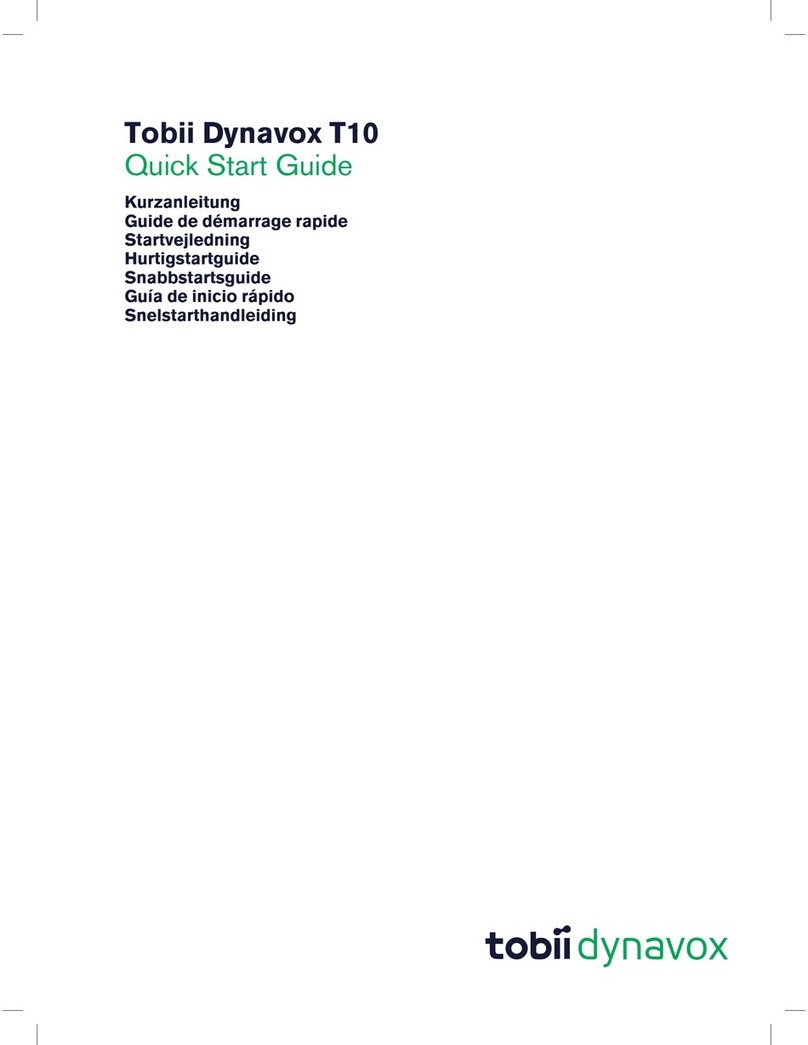 Tobii Dynavox T10 quick start guide
