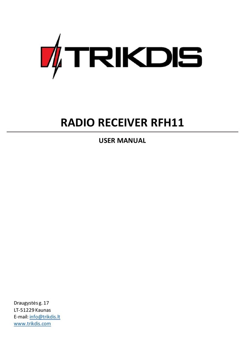 Trikdis RFH11 user manual