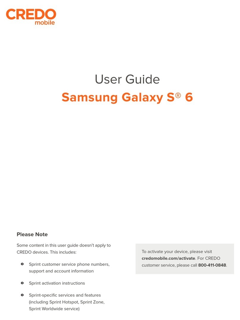 Credo mobile Samsung Galaxy S6 user guide