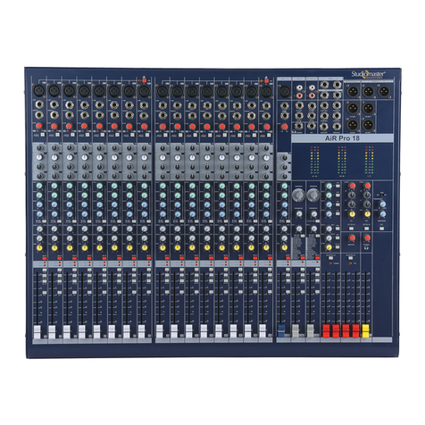 Studiomaster air pro series instruction manual