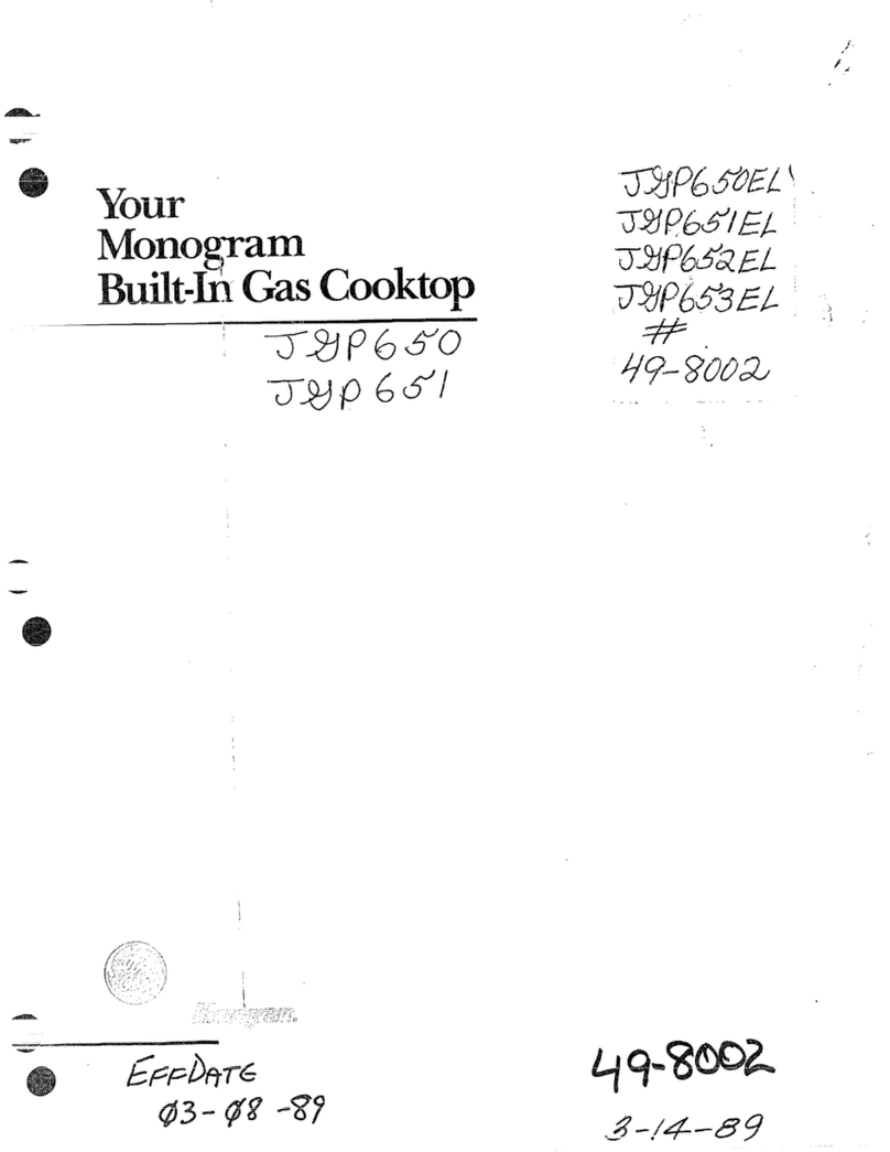 GE JGP650 User manual