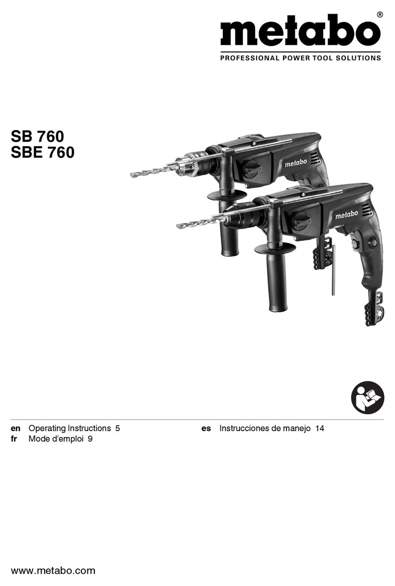 Metabo SB 760 operating instructions