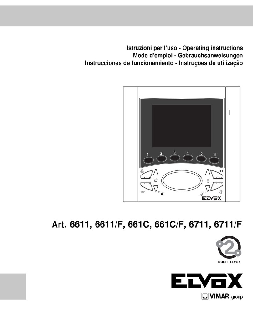 Elvox 6611/F operating instructions