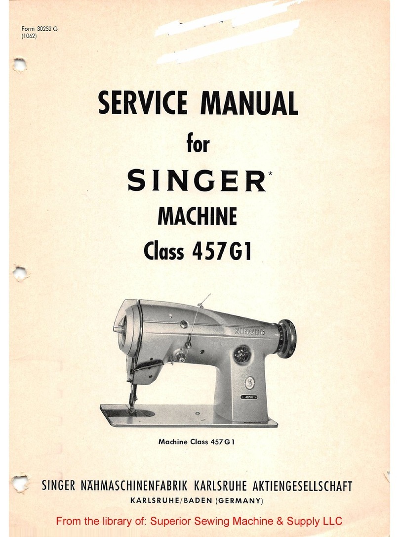 Singer Class 457 G 1 User manual Singer Class 457 G 1 User manual