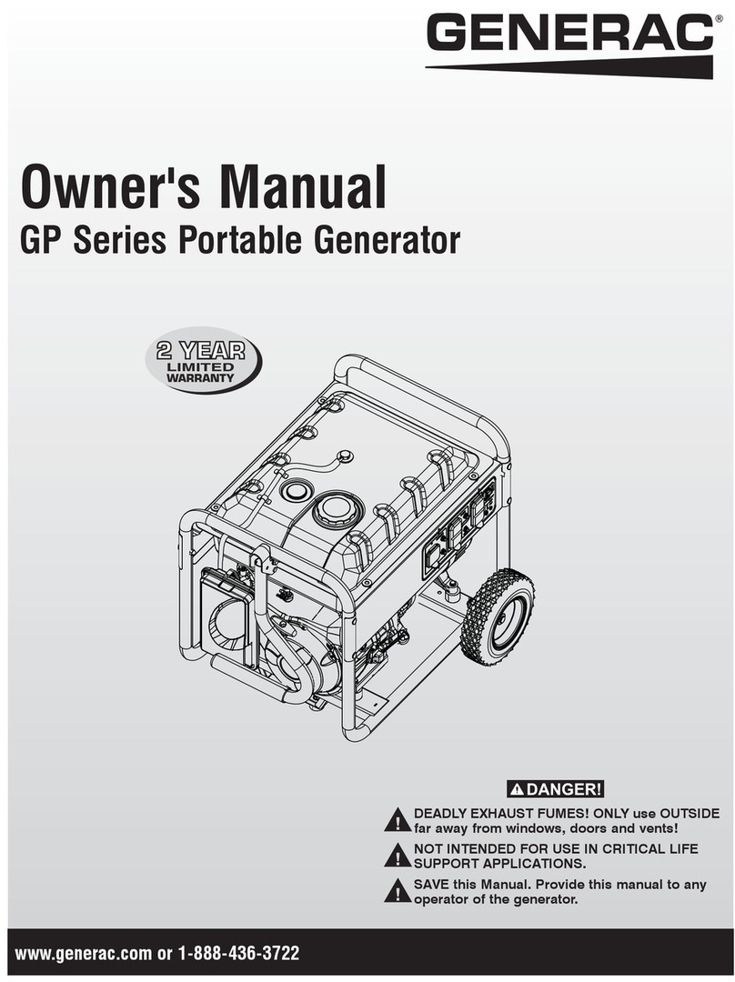 Generac Power Systems GP Series User manual