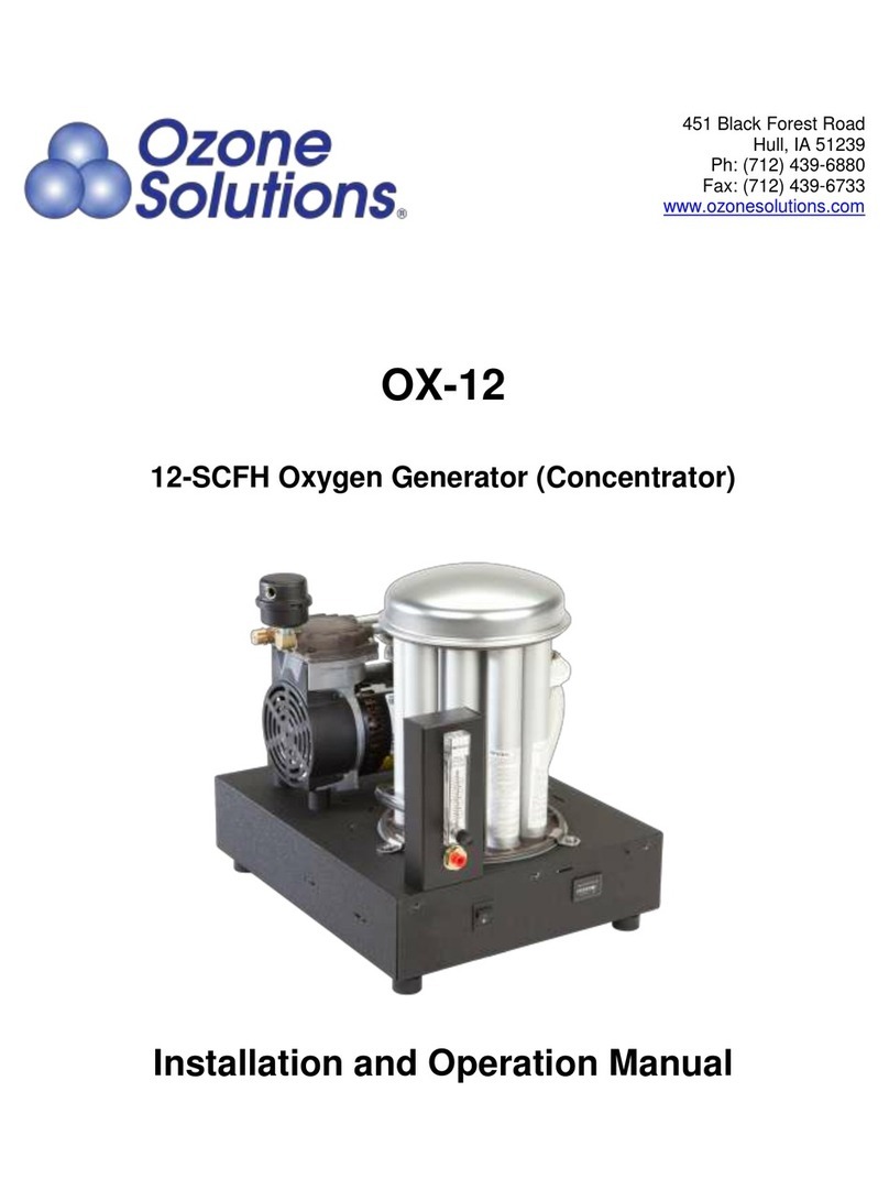 Ozone Solutions OX-12 Installation and operation manual