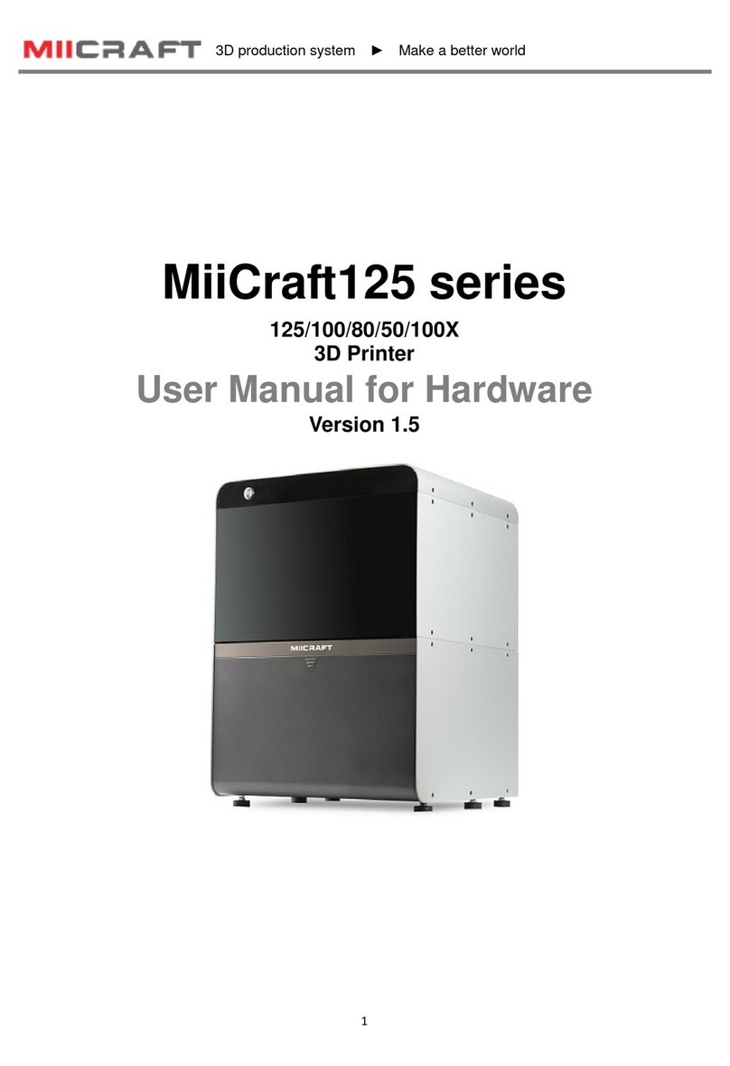 MiiCraft 100 User manual