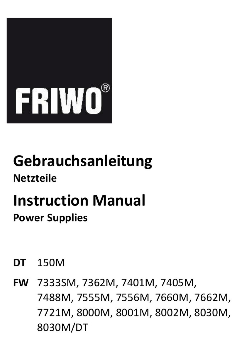 Friwo 150M instruction manual