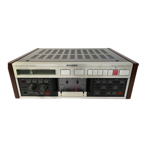 Studer A721 Training manual