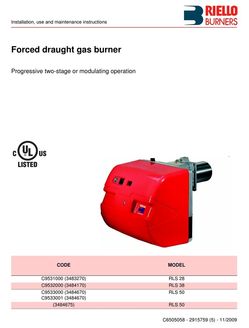 Riello RLS 28 Quick start guide