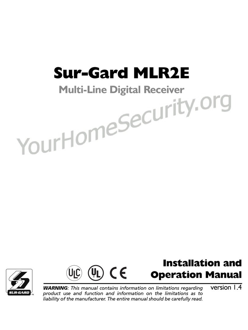 Sur-Gard MLR2E Installation and operation manual