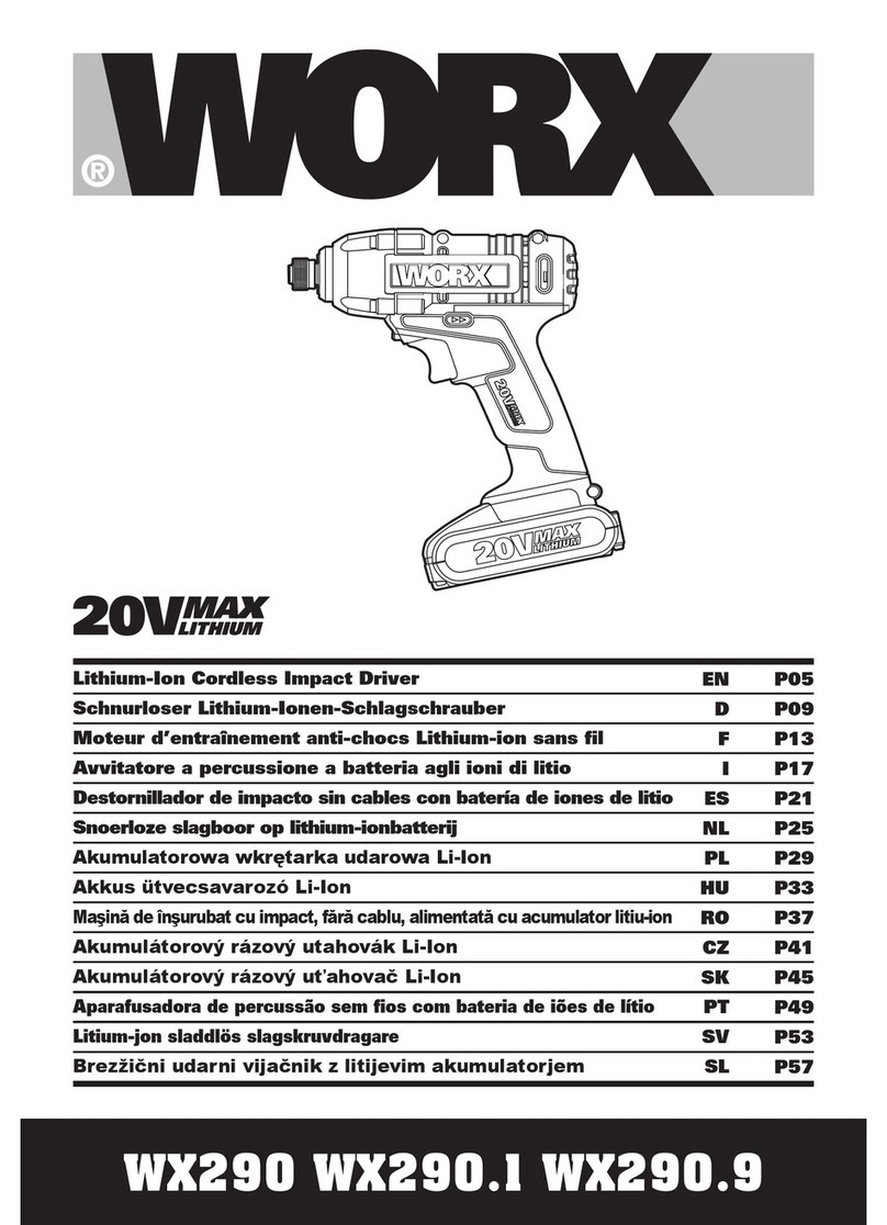 Worx WX290 User manual