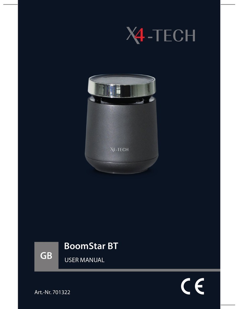 X4-TECH BoomStar BT user manual