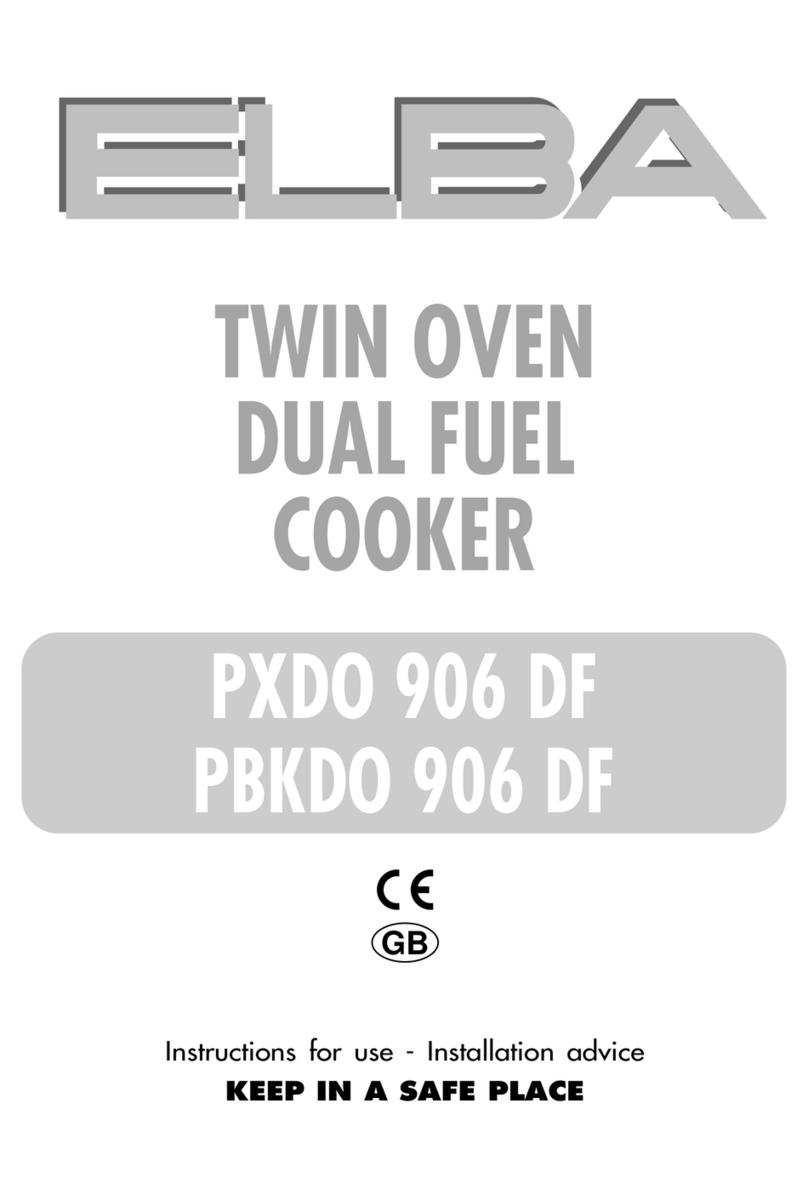 Elba PXDO 906 DF Installation and operating instructions Elba PXDO 906 DF Installation and operating instructions