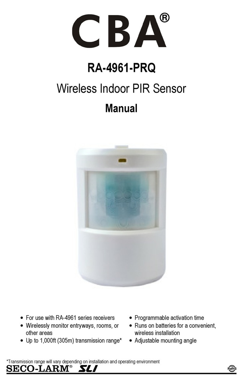 CBA RA-4961-PRQ user manual