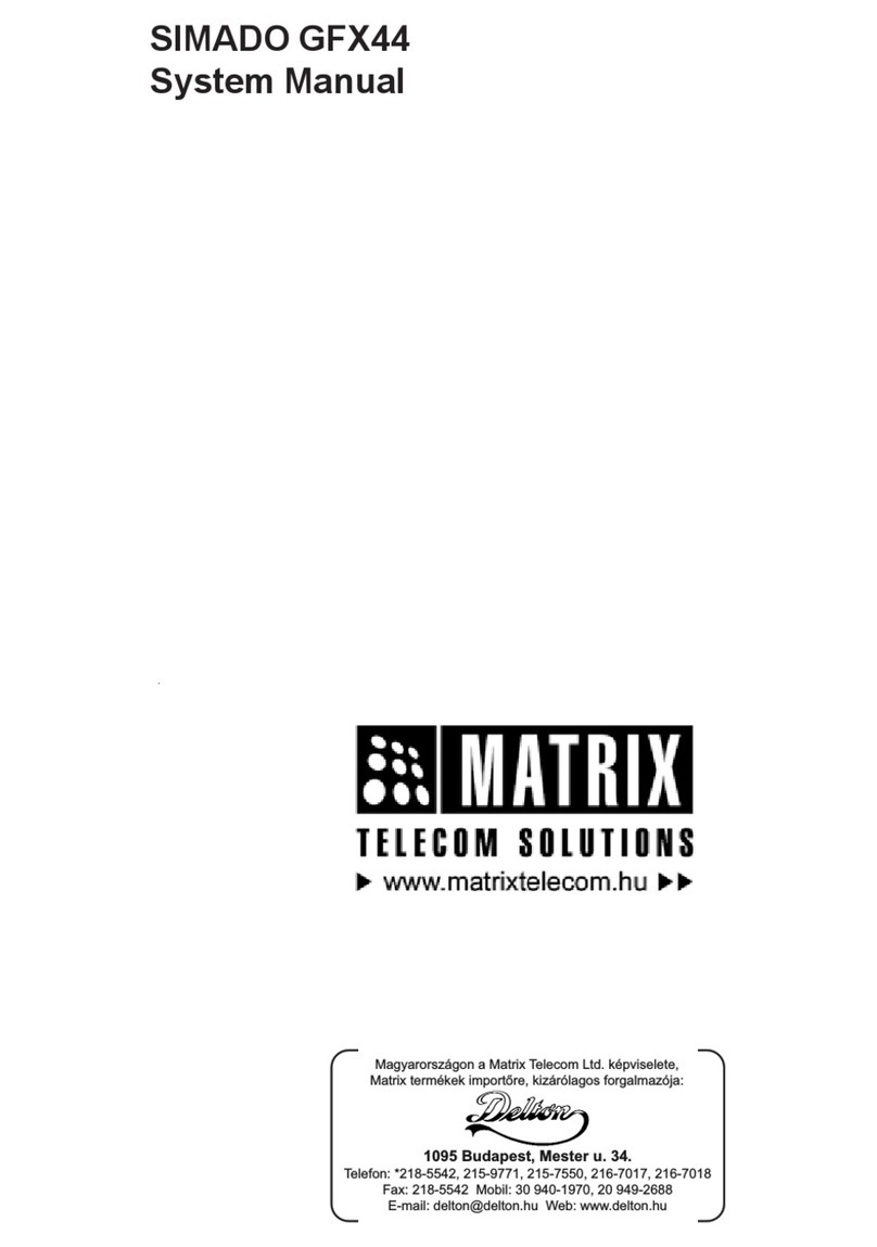 Matrix SIMADO GFX44 System manual