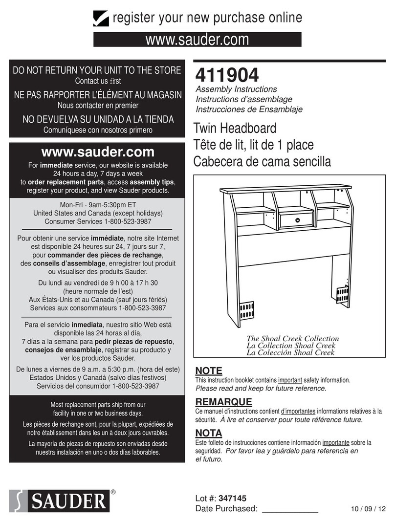 Sauder 411904 User manual