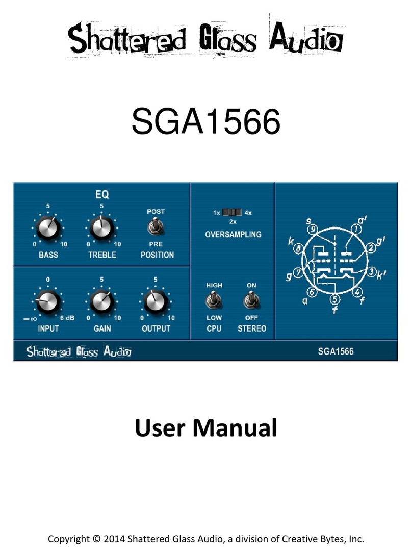Shattered Glass Audio SGA1566 user manual