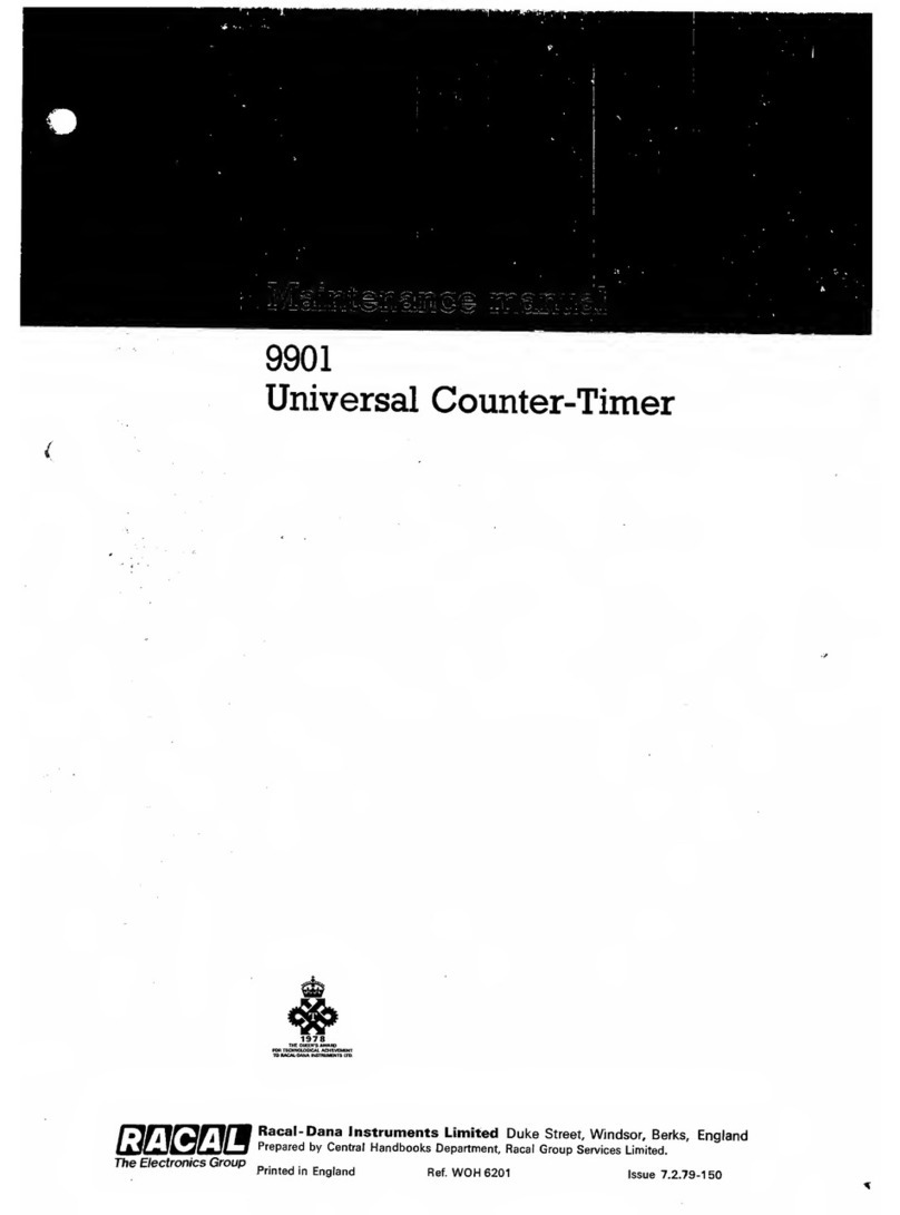 Racal Instruments 9901 Maintenance manual