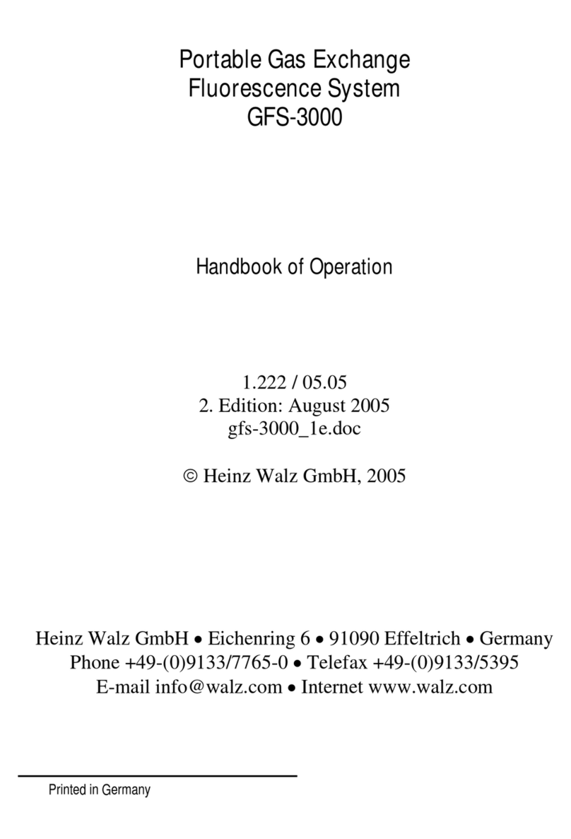Heinz Walz GFS-3000 User manual