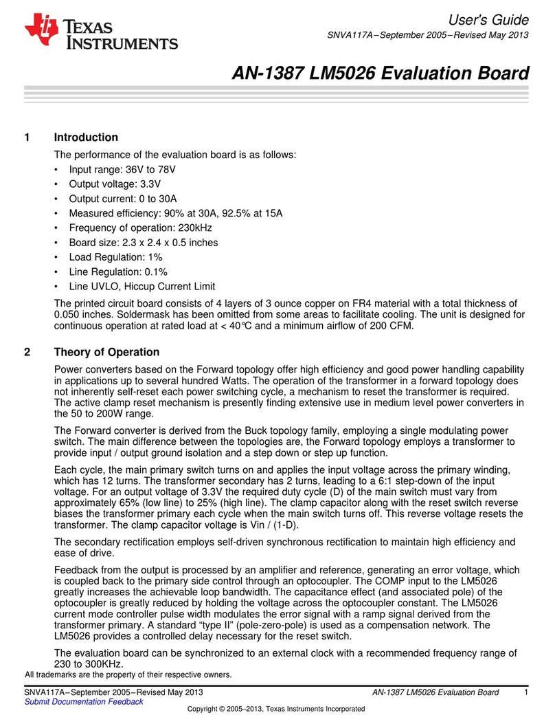 Texas Instruments AN-1387 LM5026 User manual