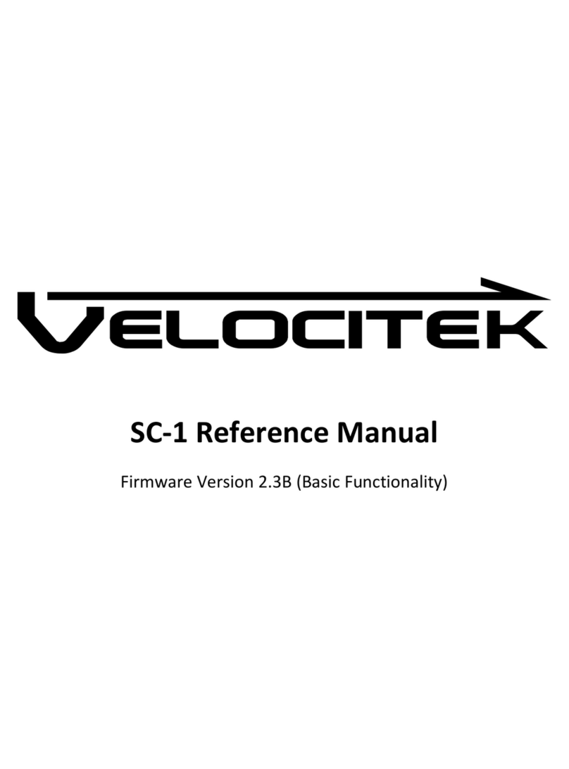 Velocitek SC-1 Reference manual