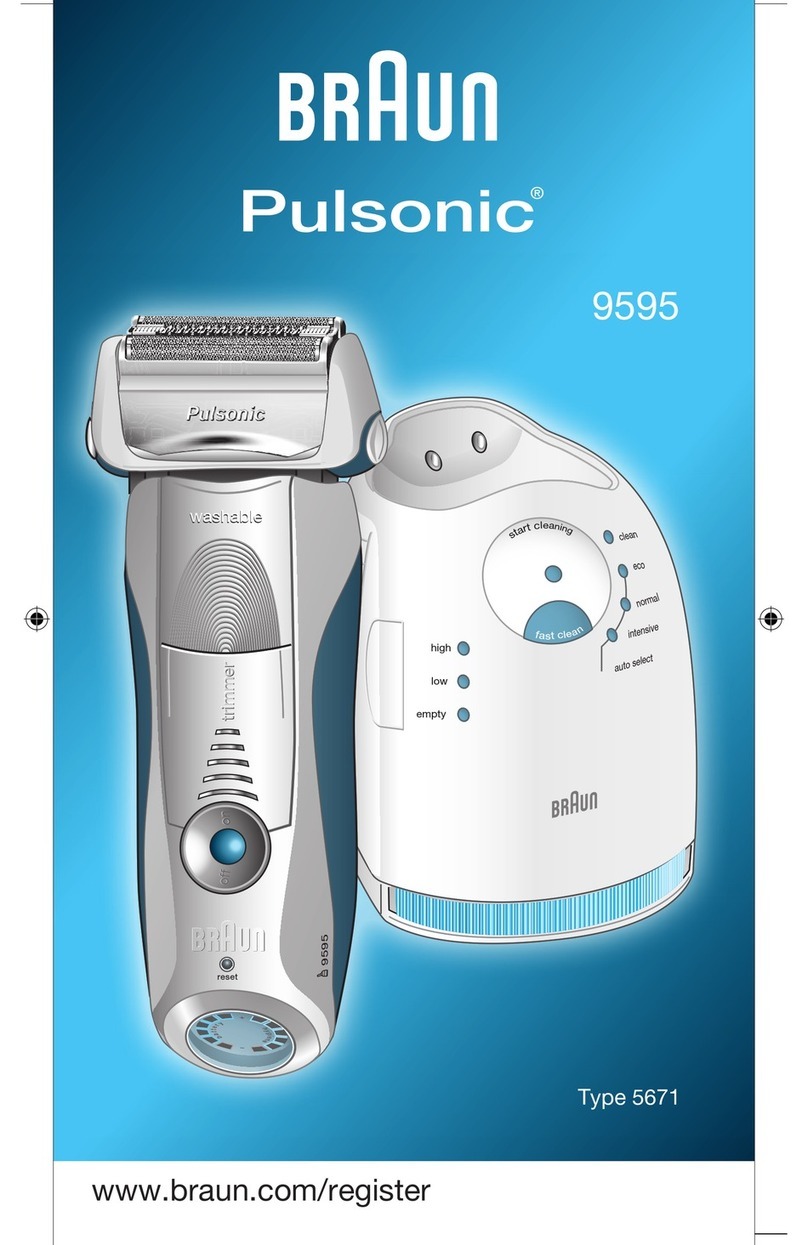 Braun Pulsonic 9595 User manual
