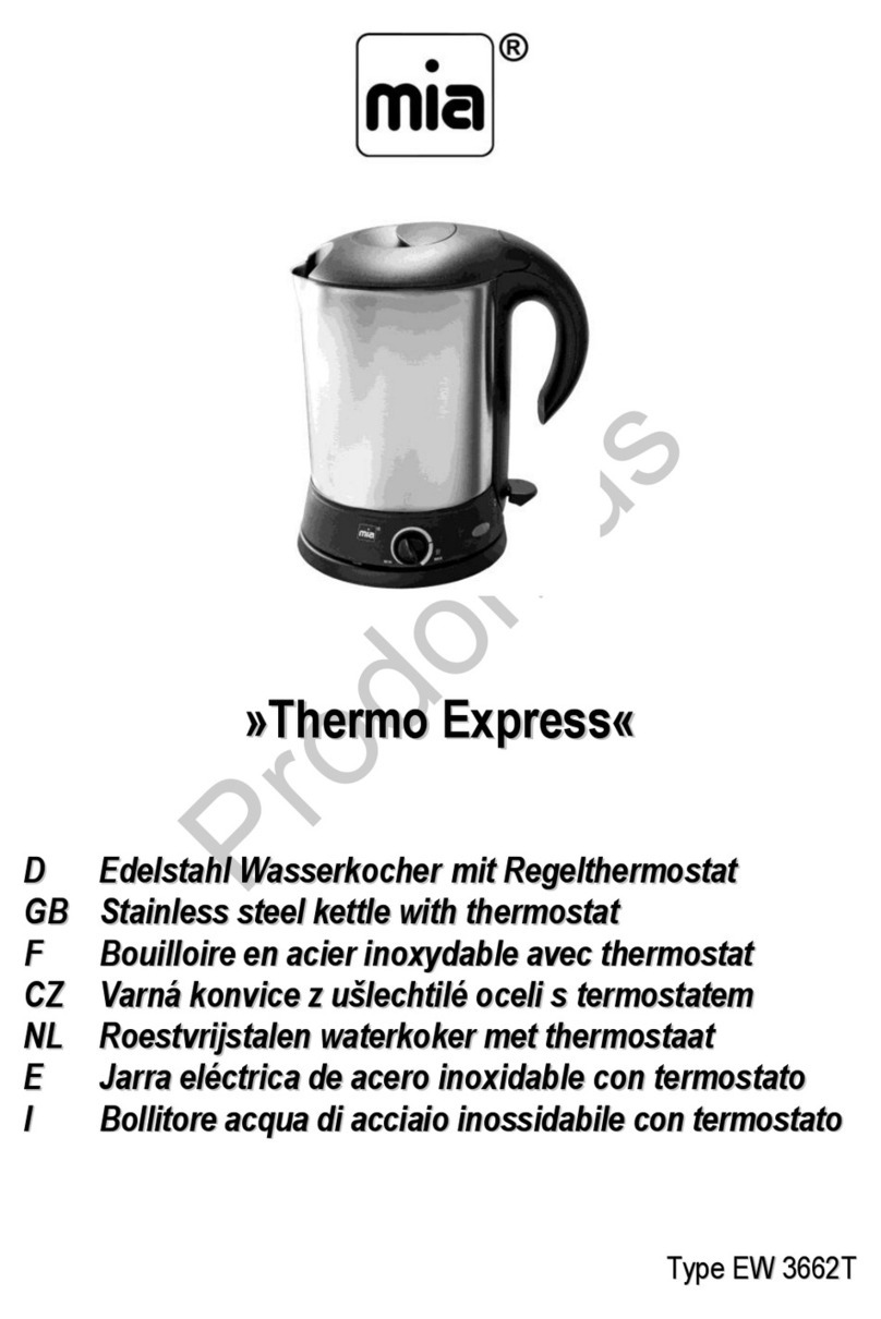 MIA Thermo Express User instructions