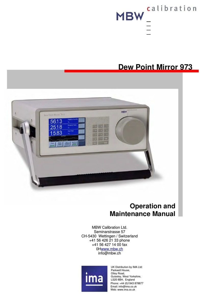 MBW 973 Operation and maintenance manual