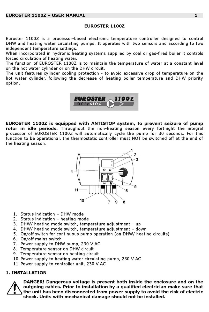 EUROSTER 1100Z User manual