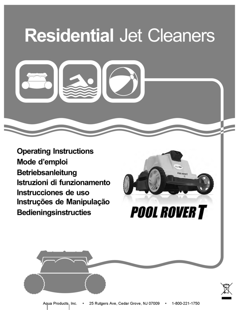 Aqua Products Pool Rover T E1595 operating instructions