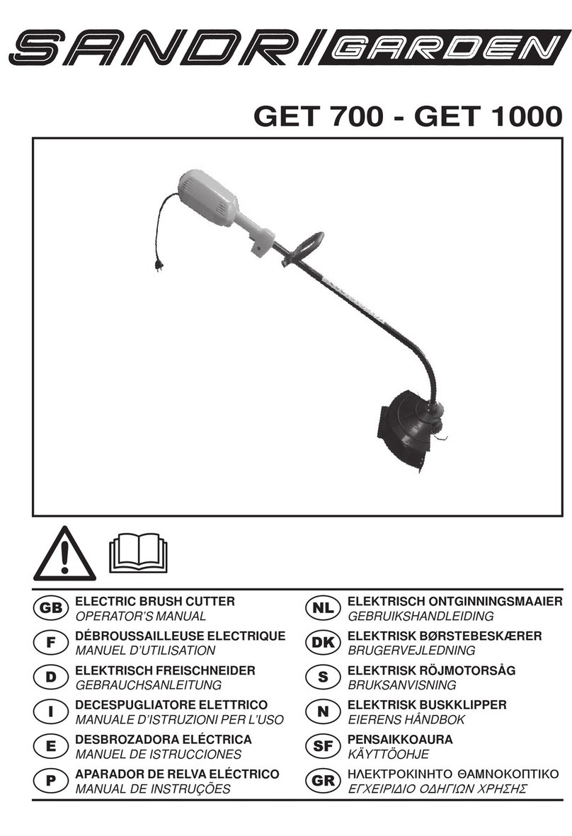 Sandrigarden GET 700 Operator's manual