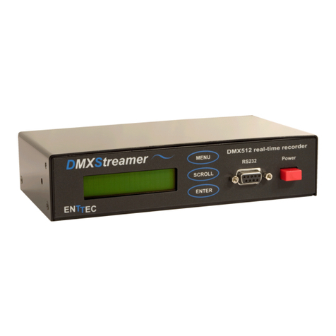 Enttec DMX Streamer DMX 512 user manual