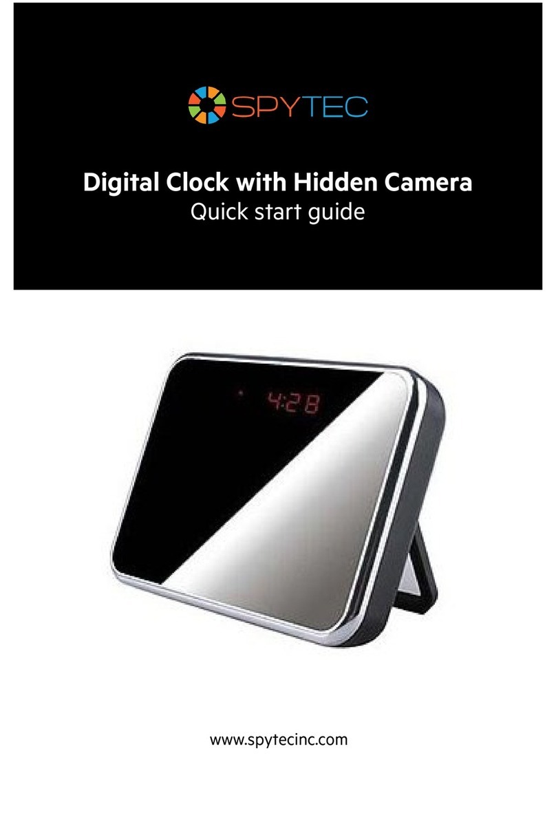 Spy Tec Digital Clock with Hidden Camera quick start guide