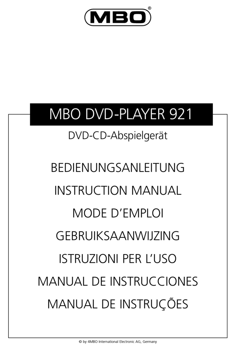 MBO 921 instruction manual