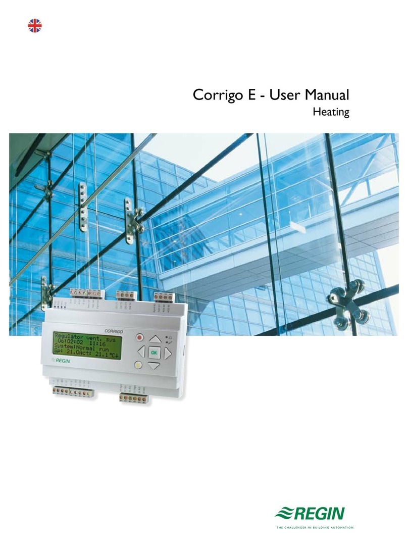 Regin Corrigo E series user manual