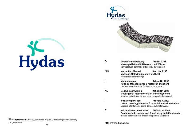 Hydas 2293 instruction manual