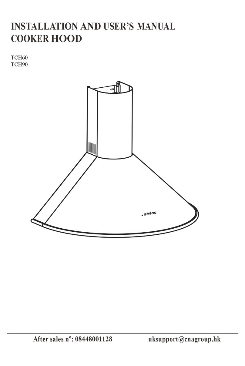 Tecnogasthai TCH60 Installation and user manual