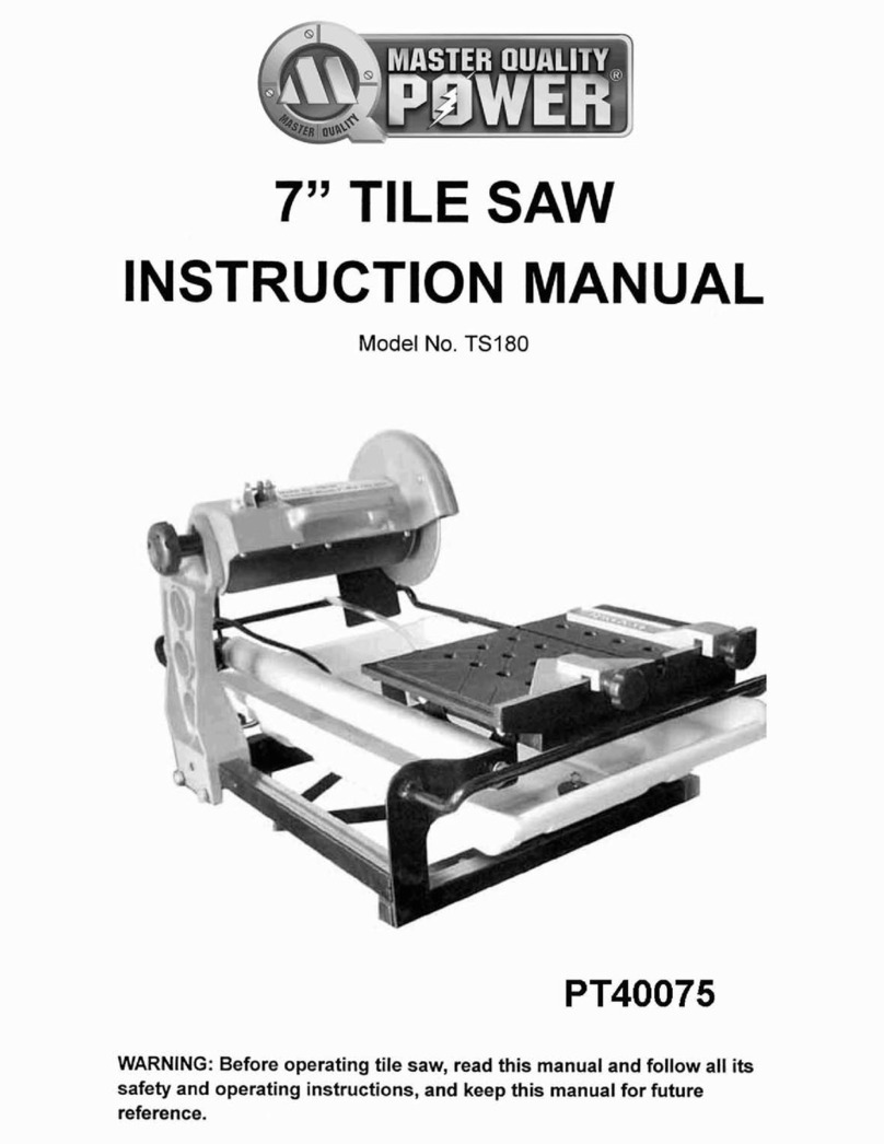 Master Quality Power TS180 instruction manual