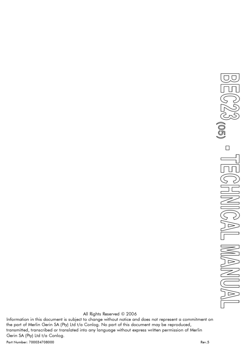 Conlog BEC23 User manual