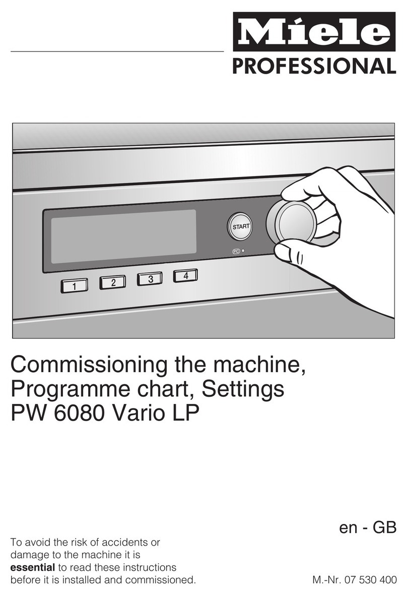 Miele PW 6080 Vario LP Training manual Miele PW 6080 Vario LP Training manual